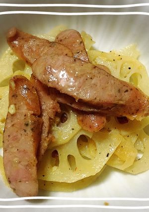 れんこんのペペロンチーノ風炒め-レシピのメイン写真
