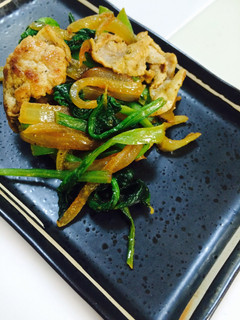 豚肉と小松菜のカレー粉炒め☆-レシピのメイン写真