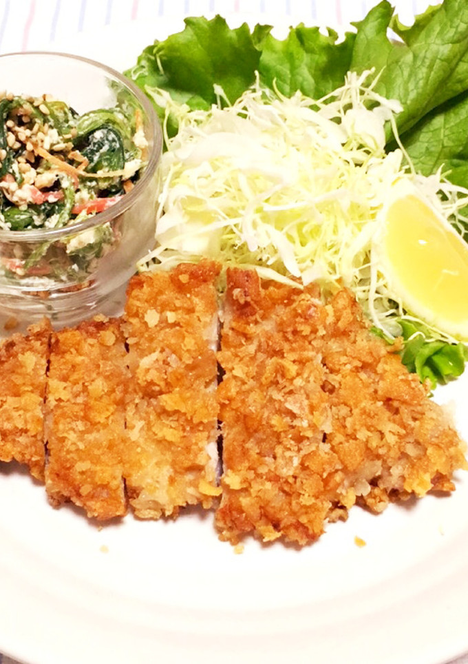 柿の種でサックサクとんかつ-レシピのメイン写真