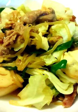 豚肉と豆腐のこってり味噌マヨ野菜炒め-レシピのメイン写真