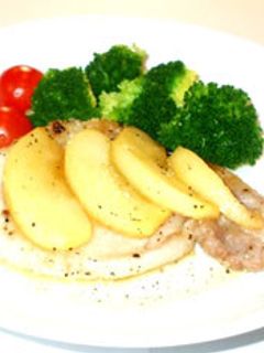 簡単!豚肉のやわらかポークソテー♪りんご-レシピのメイン写真