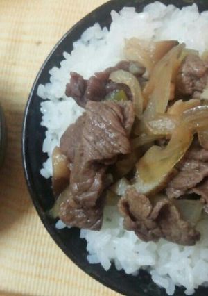 血管プラークダイエット594（無油牛丼）-レシピのメイン写真