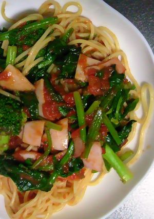 ブロッコリーとほうれんそうのパスタ-レシピのメイン写真