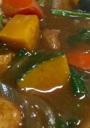 簡単‼カボチャとほうれん草のカレー-レシピのメイン写真