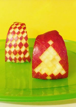 林檎の飾り切りツリー-レシピのメイン写真