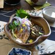 冬の酢の物【もずく酢】炙り〆鯖と。