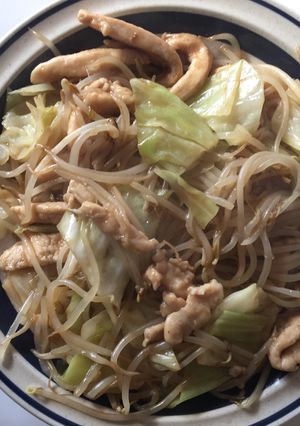 鶏ムネ肉とキャベツとモヤシ炒め-レシピのメイン写真