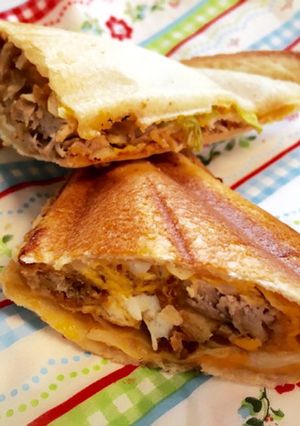 お手軽ホットサンド ＊とんかつリメイク＊-レシピのメイン写真