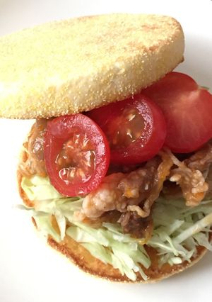 イングリッシュマフィン☆野菜炒めサンド-レシピのメイン写真