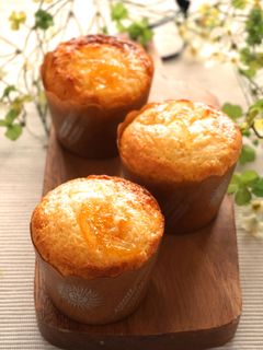 ホットケーキミックスで!ゆず茶のマフィン-レシピのメイン写真