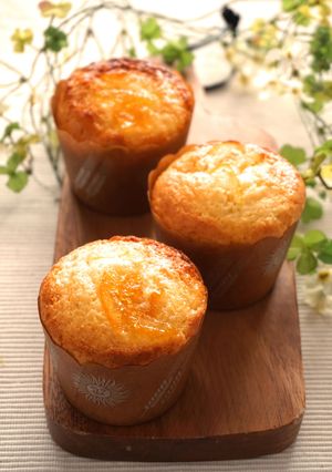 ホットケーキミックスで！ゆず茶のマフィン-レシピのメイン写真