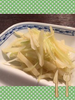 セロリとジャガイモの塩金平-レシピのメイン写真