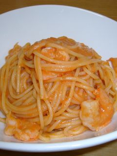 エビのトマトクリームパスタ-レシピのメイン写真