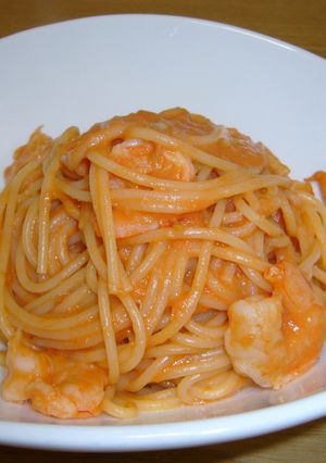 エビのトマトクリームパスタ-レシピのメイン写真