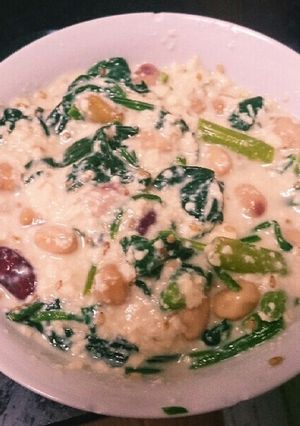 アスパラほうれん草とサラダ豆の白和え-レシピのメイン写真