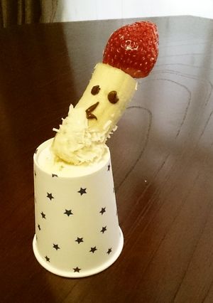 クリスマスに♪サンタのバナナポップ-レシピのメイン写真