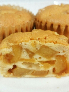 カラメルりんごの卵白カップケーキ♪-レシピのメイン写真