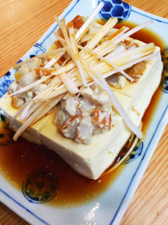 レンジで簡単!ちくわと豆腐の中華蒸し-レシピのメイン写真