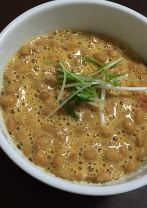 ダイコン茶碗蒸し梅納豆のせ-レシピのメイン写真