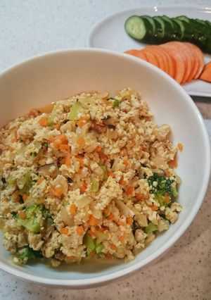 炒り豆腐☆栄養バランスも良く経済的☆-レシピのメイン写真