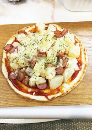 薄力粉をフライパンで手軽簡単にピザ-レシピのメイン写真