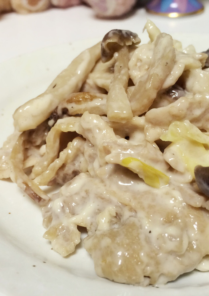 簡単おかず！きのこと豚肉のマヨポン炒め-レシピのメイン写真