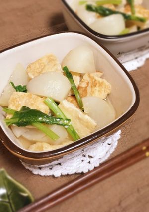 かぶと京あげの炒め味噌煮-レシピのメイン写真
