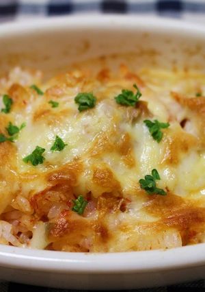 ツナとキムチのチーズ焼きごはん-レシピのメイン写真