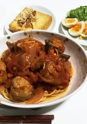 ルパンが食べてたミートボールパスタ-レシピのメイン写真