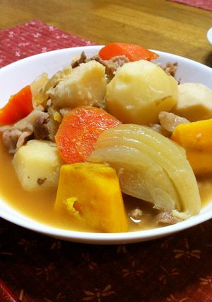 三つのお芋の肉じゃが♪-レシピのメイン写真