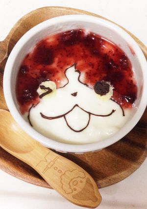 ヨーグルトアートでジバニャン-レシピのメイン写真
