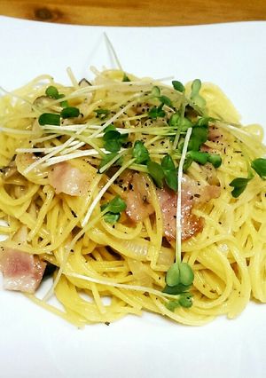 塩ダレで簡単！どことなくカルボナーラ？笑-レシピのメイン写真