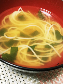 そうめんと大葉のお吸い物-レシピのメイン写真