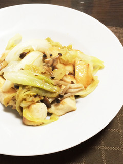 鶏胸肉とキャベツのレモンバター炒め★-レシピのメイン写真