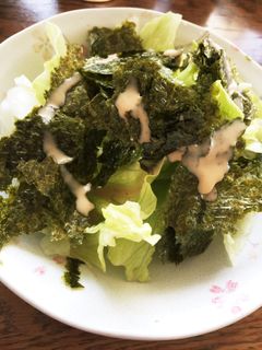 簡単☆レタス海苔サラダ-レシピのメイン写真