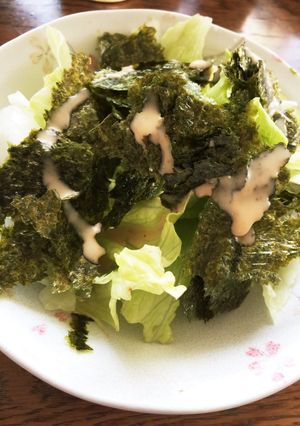 簡単☆レタス海苔サラダ-レシピのメイン写真