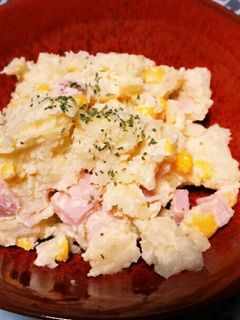 きゅうりなし★コーンとハムのポテトサラダ-レシピのメイン写真