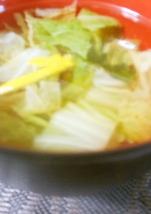 白菜のお吸い物　簡単　私流-レシピのメイン写真