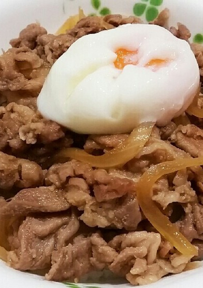 簡単❤豚のしょうが焼き丼♪温泉卵のせ-レシピのメイン写真