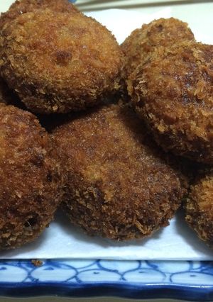 鶏モツ煮コロッケ-レシピのメイン写真