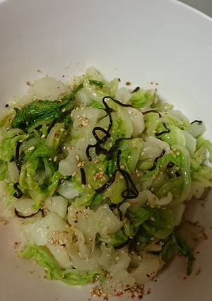 節約✡おつまみ✡簡単♡白菜塩こんぶサラダ-レシピのメイン写真
