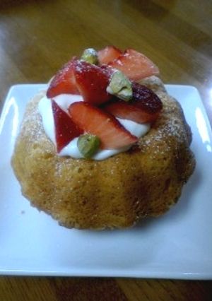 苺☆生クリームで♪レモンチーズケーキ-レシピのメイン写真