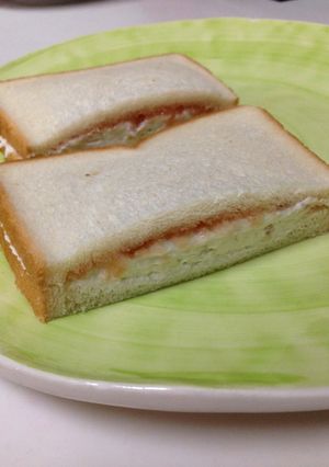 りんごジャムと生クリームのサンド-レシピのメイン写真