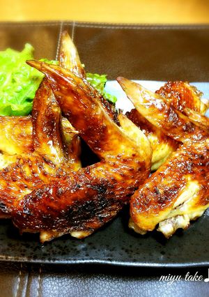 手羽先焼き♪醤油味(•ө•)♡ｳﾏ-レシピのメイン写真