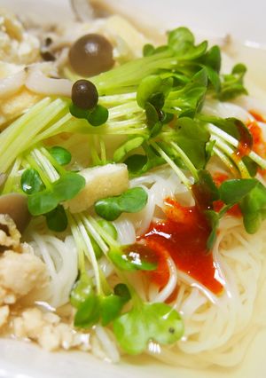 ◆鶏そぼろのあったかキムチにゅうめん◆-レシピのメイン写真