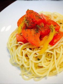 トマトとパプリカの冷製パスタ-レシピのメイン写真