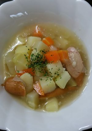 冷蔵庫にある食材で！具だくさんスープ-レシピのメイン写真