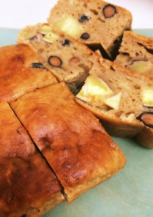 簡単☆豆腐とナメコケーキ☆黒豆さつま芋入-レシピのメイン写真