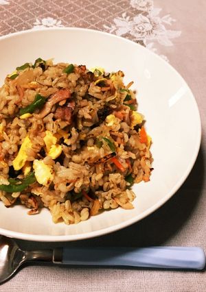 ベーコンと野菜のチャーハン-レシピのメイン写真