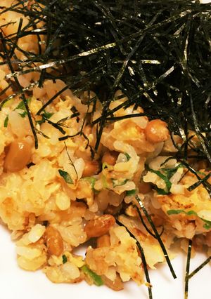 納豆チャーハン×大葉-レシピのメイン写真